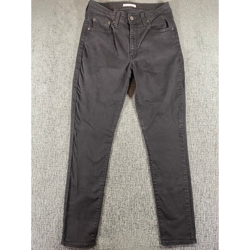 Levis 721 High Rise Skinny Jeans Black Denim W31 L30 Womens 18882-0024